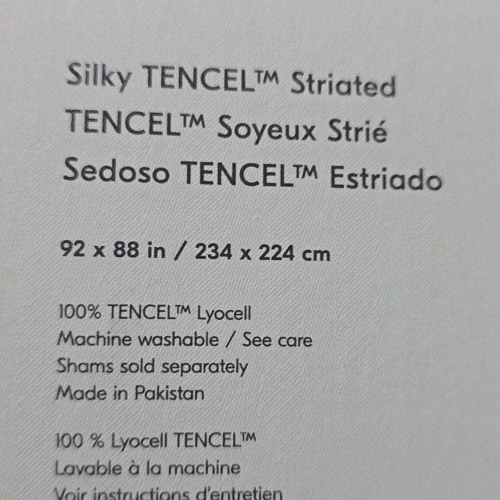 ❤️BUY 2 GET 1 FREE Silky TENCEL™ Striated Duvet Cover,Color Straw